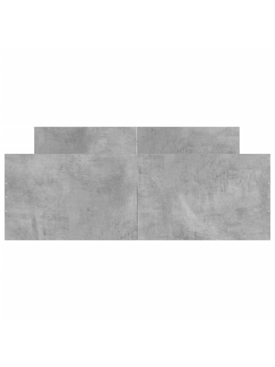 Rám postele s hlavovým a nožním čelem betonově šedý 120x190 cm