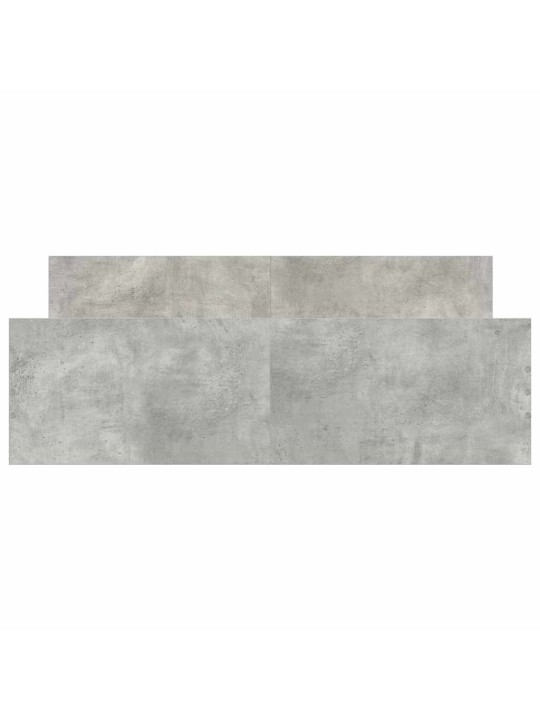Rám postele s hlavovým a nožním čelem betonově šedý 140x190 cm