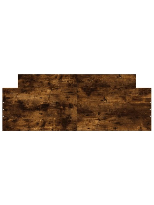 Rám postele s hlavovým a nožním čelem kouřový dub 140 x 190 cm