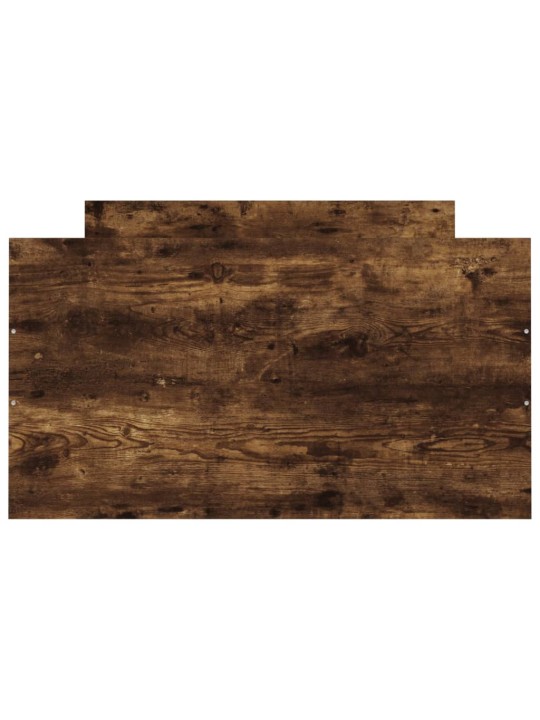 Rám postele s hlavovým a nožním čelem kouřový dub 100 x 200 cm