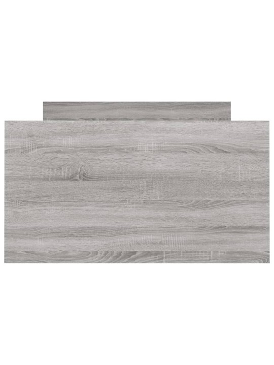 Rám postele s hlavovým a nožním čelem šedý sonoma 100 x 200 cm