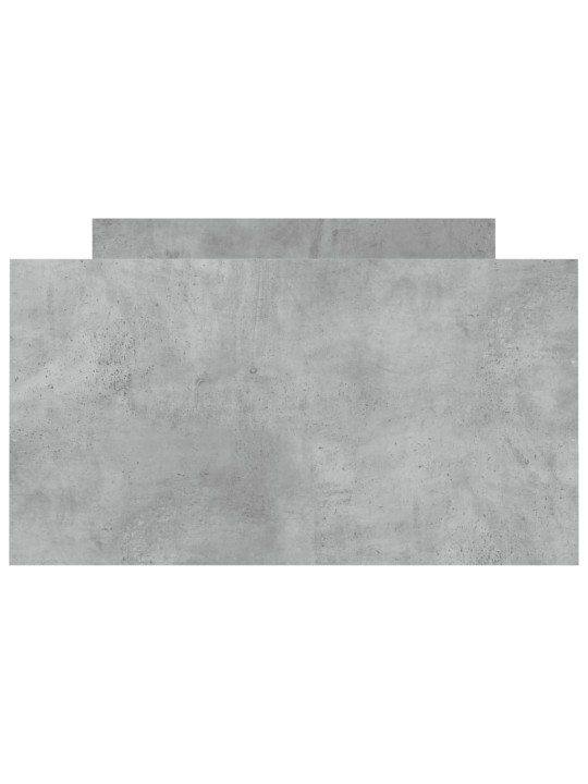 Rám postele s hlavovým a nožním čelem betonově šedý 90 x 200 cm