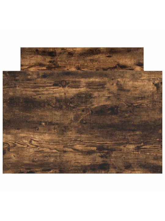 Rám postele s hlavovým a nožním čelem kouřový dub 90 x 200 cm