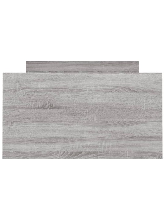 Rám postele s hlavovým a nožním čelem šedý sonoma 90 x 200 cm