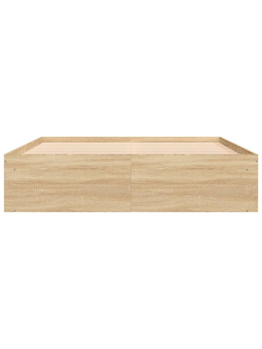 Rám postele dub sonoma 150 x 200 cm King Size
