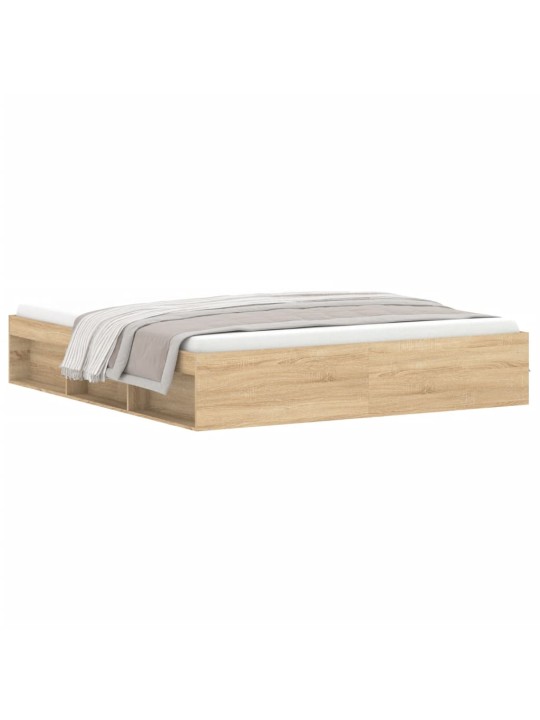 Rám postele dub sonoma 180 x 200 cm Super King Size
