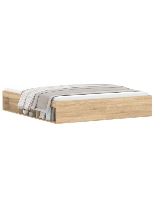 Rám postele dub sonoma 180 x 200 cm Super King Size