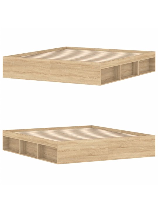 Rám postele dub sonoma 180 x 200 cm Super King Size