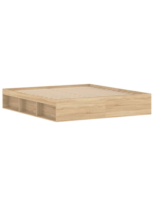 Rám postele dub sonoma 180 x 200 cm Super King Size