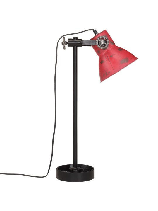 Stolní lampa 25 w červená patina 15 x 15 x 55 cm e27