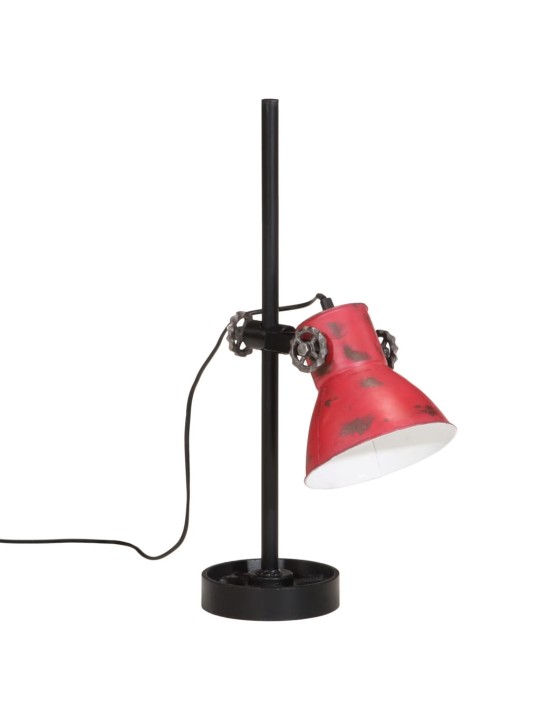 Stolní lampa 25 w červená patina 15 x 15 x 55 cm e27