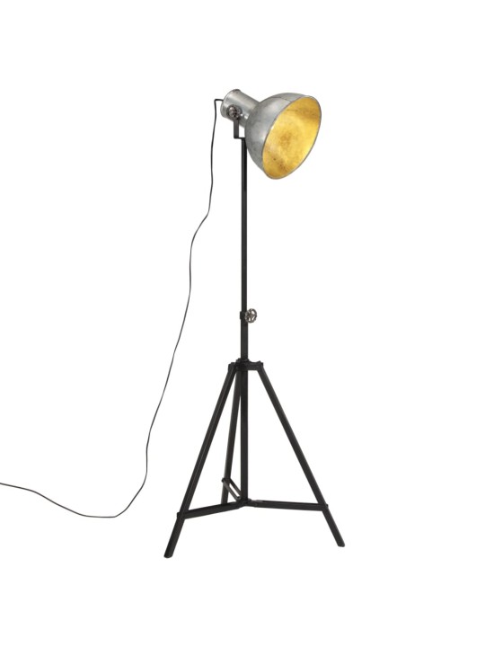 Stojací lampa 25 w vintage stříbrná 61 x 61 x 90/150 cm e27