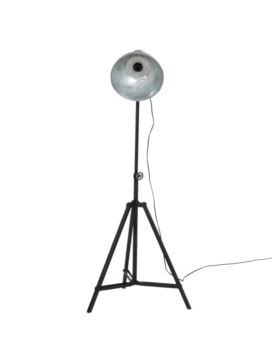 Stojací lampa 25 w vintage stříbrná 61 x 61 x 90/150 cm e27