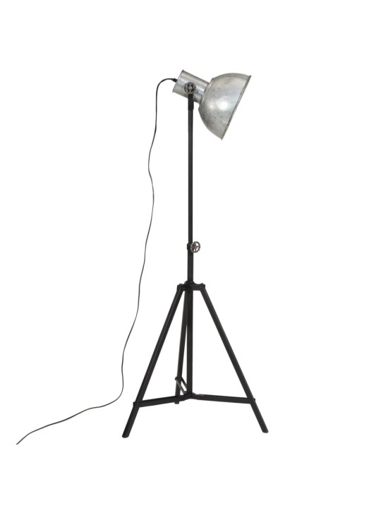 Stojací lampa 25 w vintage stříbrná 61 x 61 x 90/150 cm e27