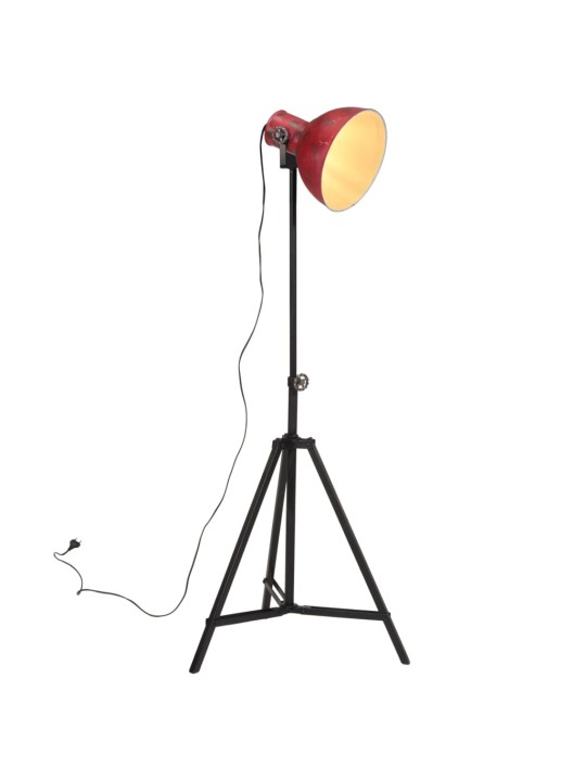 Stojací lampa 25 w červená patina 61 x 61 x 90/150 cm e27