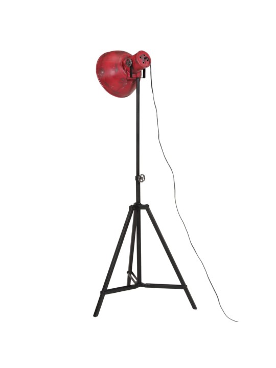 Stojací lampa 25 w červená patina 61 x 61 x 90/150 cm e27