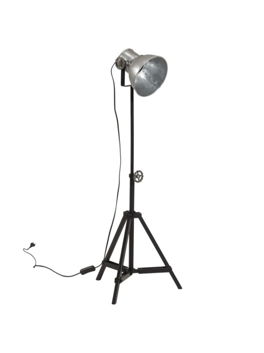 Stojací lampa 25 w vintage stříbrná 35 x 35 x 65/95 cm e27