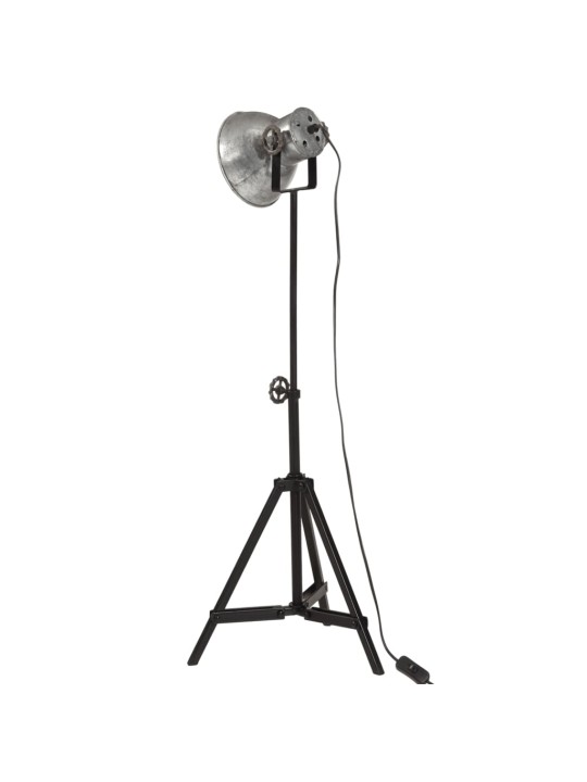 Stojací lampa 25 w vintage stříbrná 35 x 35 x 65/95 cm e27