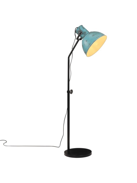Stojací lampa 25 w modrá patina 30 x 30 x 90–150 cm e27