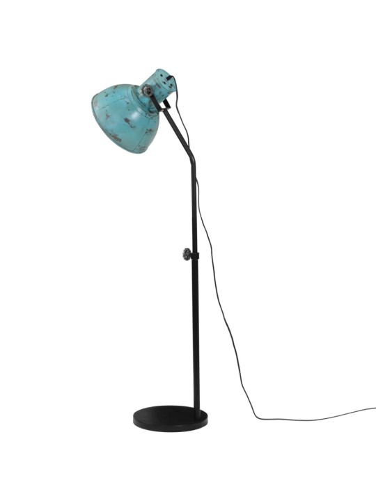 Stojací lampa 25 w modrá patina 30 x 30 x 90–150 cm e27