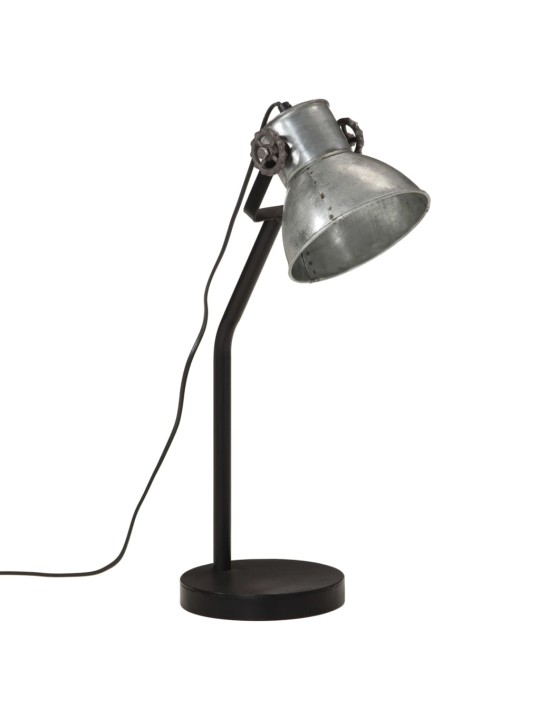 Stolní lampa 25 w vintage stříbrná 17 x 17 x 60 cm e27