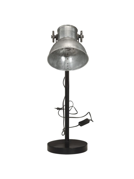 Stolní lampa 25 w vintage stříbrná 17 x 17 x 60 cm e27
