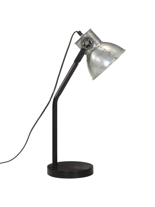 Stolní lampa 25 w vintage stříbrná 17 x 17 x 60 cm e27