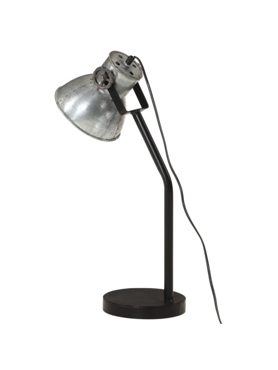 Stolní lampa 25 w vintage stříbrná 17 x 17 x 60 cm e27