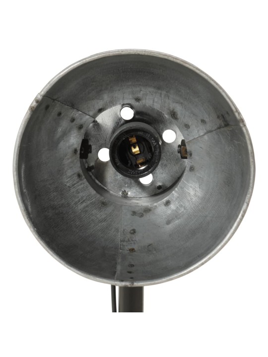 Stolní lampa 25 w vintage stříbrná 17 x 17 x 60 cm e27