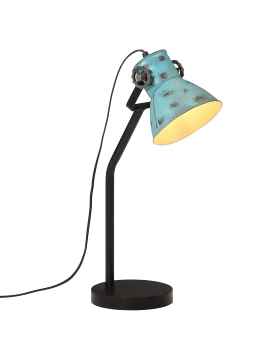 Stolní lampa 25 w modrá patina 17 x 17 x 60 cm e27