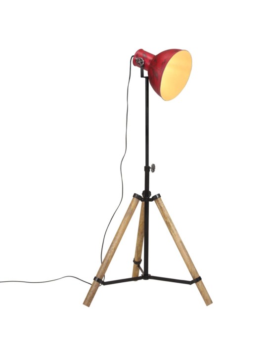 Stojací lampa 25 w červená patina 75 x 75 x 90–150 cm e27