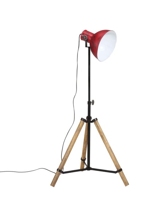 Stojací lampa 25 w červená patina 75 x 75 x 90–150 cm e27