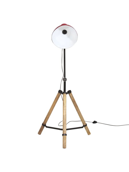 Stojací lampa 25 w červená patina 75 x 75 x 90–150 cm e27