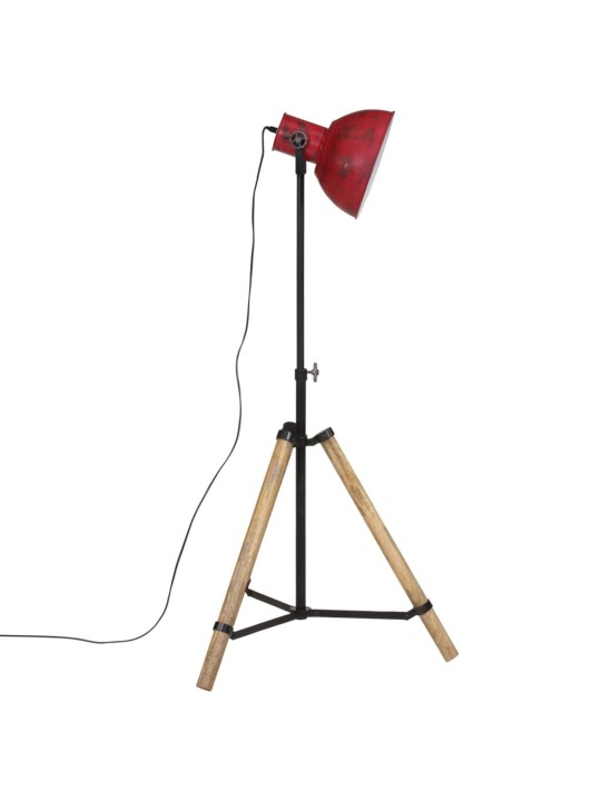 Stojací lampa 25 w červená patina 75 x 75 x 90–150 cm e27