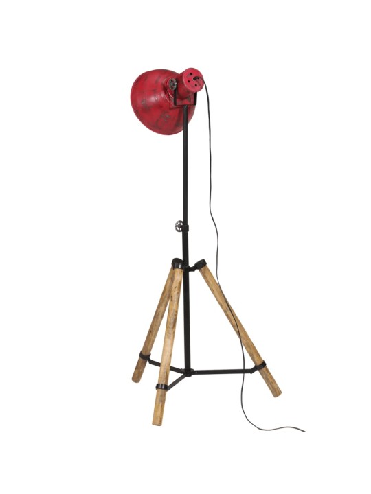 Stojací lampa 25 w červená patina 75 x 75 x 90–150 cm e27