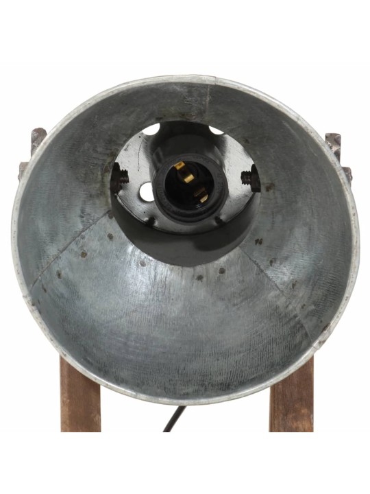Stolní lampa 25 w vintage stříbrná 30 x 17 x 40 cm e27