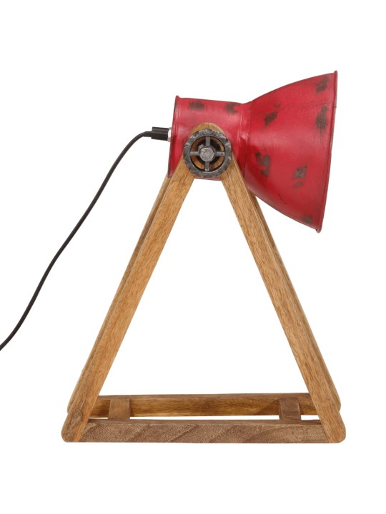 Stolní lampa 25 w červená patina 30 x 17 x 40 cm e27