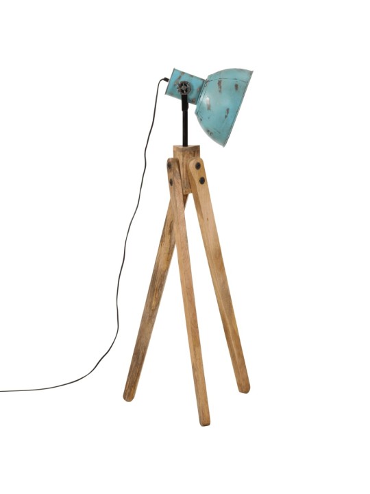 Stojací lampa 25 w modrá patina 45 x 45 x 120 cm e27
