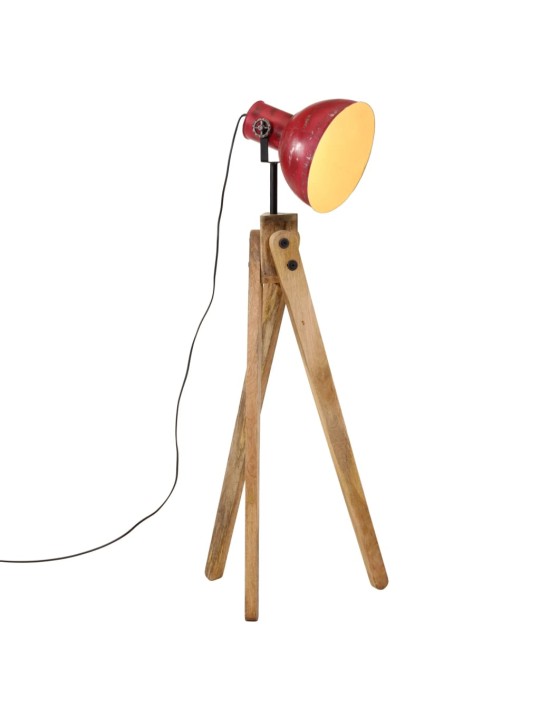 Stojací lampa 25 w červená patina 45 x 45 x 120 cm e27