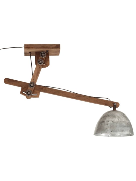 Stropní svítidlo 25 w vintage stříbrné 105 x 30 x 65–108 cm e27