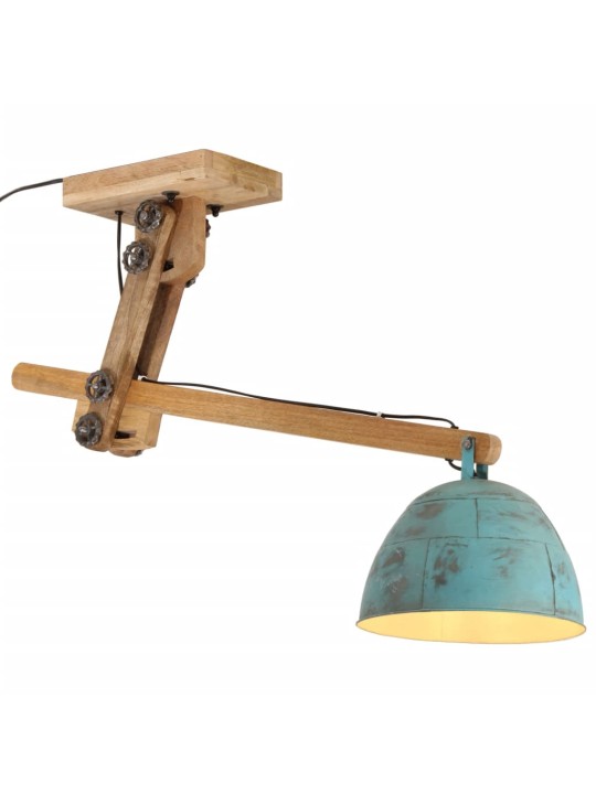 Stropní svítidlo 25 w modrá patina 105 x 30 x 65–108 cm e27