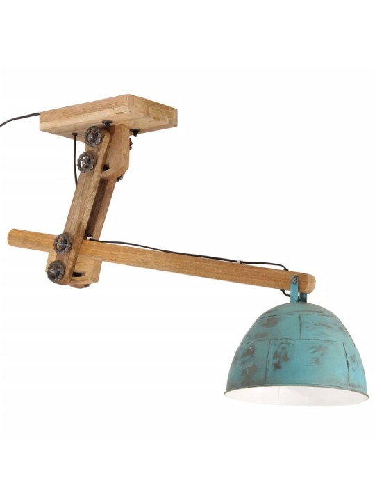 Stropní svítidlo 25 w modrá patina 105 x 30 x 65–108 cm e27