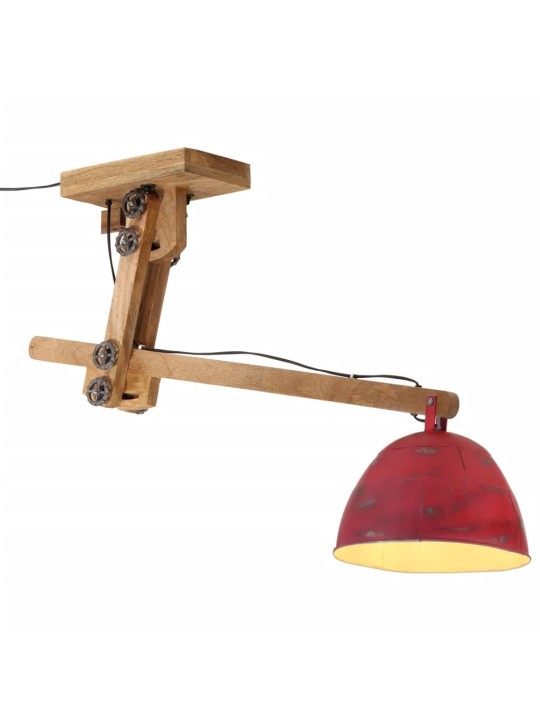 Stropní svítidlo 25 w červená patina 105 x 30 x 65–108 cm e27