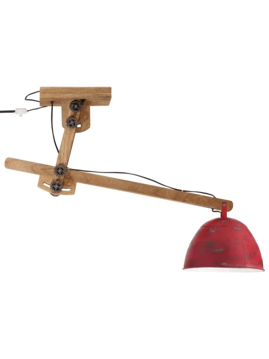 Stropní svítidlo 25 w červená patina 105 x 30 x 65–108 cm e27
