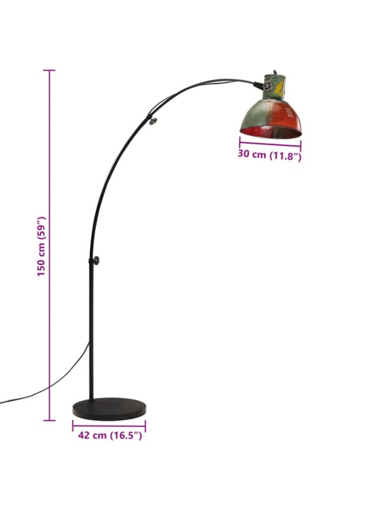 Stojací lampa 25 w vícebarevná 150 cm e27