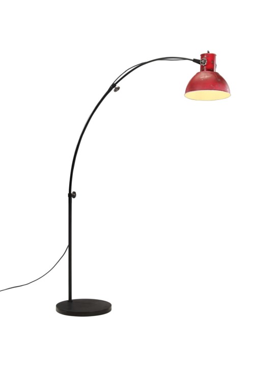 Stojací lampa 25 w červená patina 150 cm e27