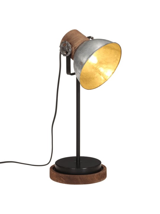 Stolní lampa 25 w vintage stříbrná 17 x 17 x 50 cm e27