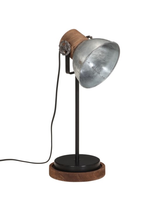 Stolní lampa 25 w vintage stříbrná 17 x 17 x 50 cm e27