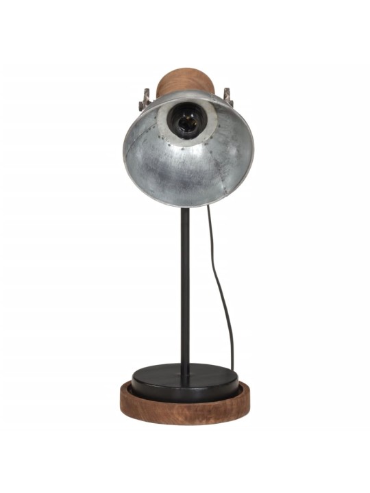Stolní lampa 25 w vintage stříbrná 17 x 17 x 50 cm e27