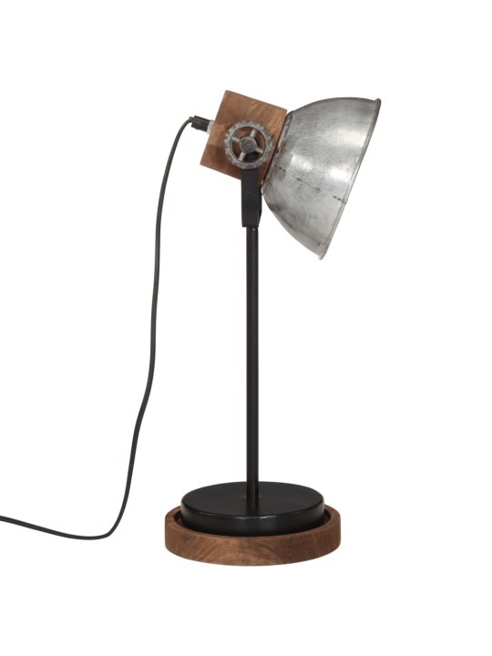 Stolní lampa 25 w vintage stříbrná 17 x 17 x 50 cm e27